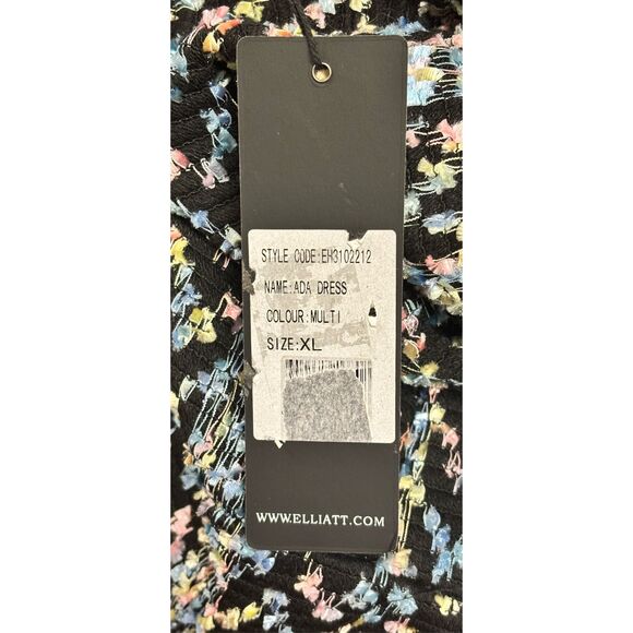 Elliatt Ada Chevron Back Side Slit Dress in Multi NWT Size XL - Picture 8 of 10